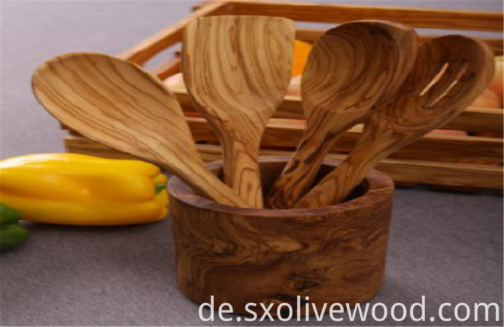 Olive Wood Frok Set